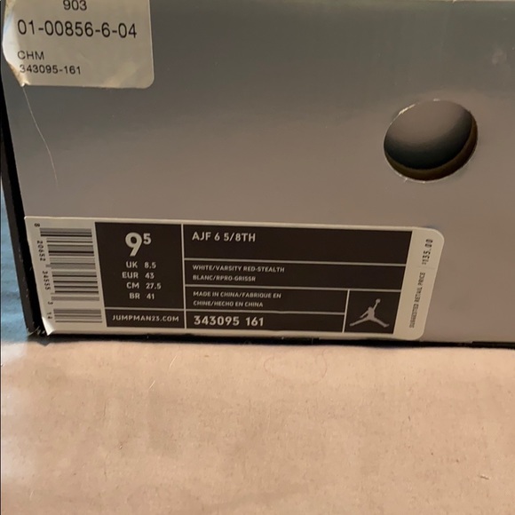 AJF 6 5/8th whit/varsity red-stealth - Picture 2 of 8